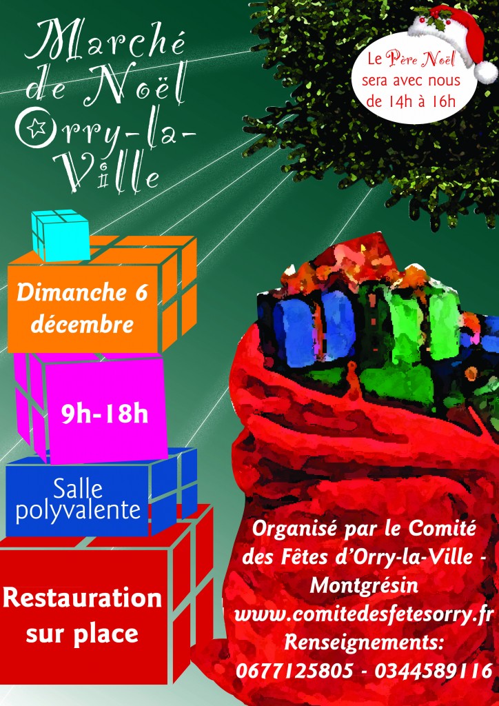 Affiche marché de Noël 2015