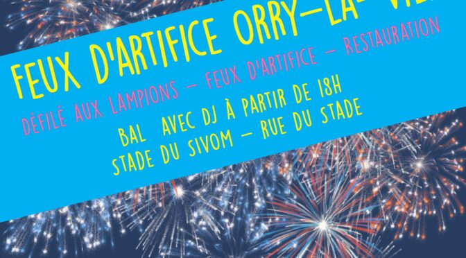FEUX D’ARTIFICE du 13 JUILLET 2024